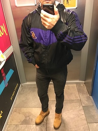  oldschool american vintage Adidas lakers çift taraflı 