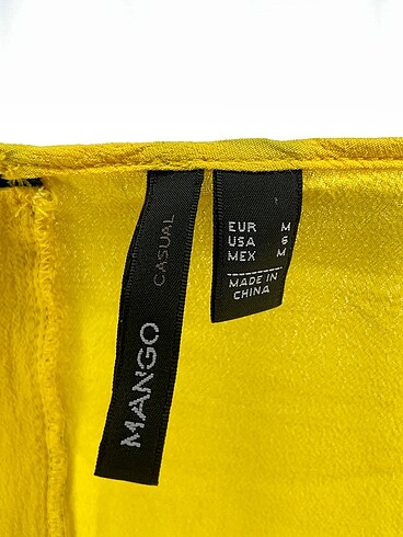 m Beden sarı Renk Mango Kısa Elbise %70 İndirimli.