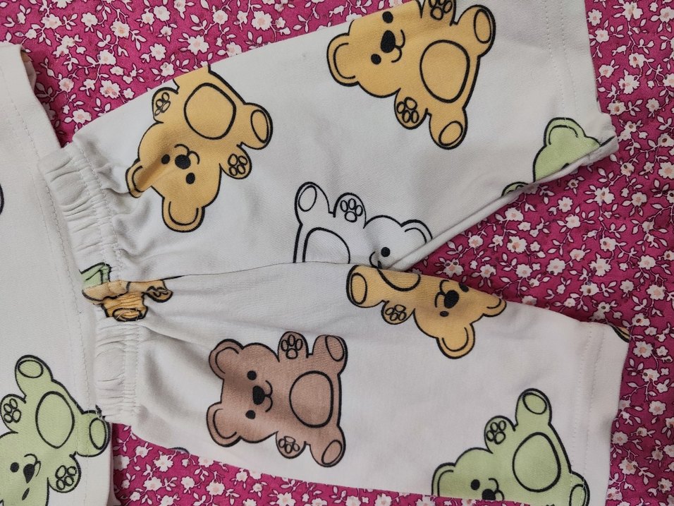 Renkli Ayıcık Desenli Çocuk Pijama Takımı - Görsel 3