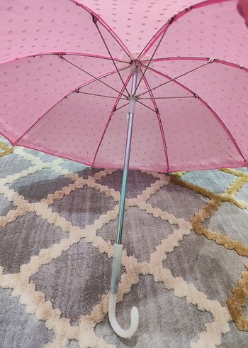 Puantiyeli Pembe Fırfırlı Çocuk Şemsiye MR.DIY - Görsel 3