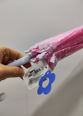 Puantiyeli Pembe Fırfırlı Çocuk Şemsiye MR.DIY - Görsel 5