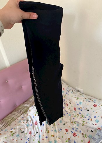 Siyah Elastik Mini Hamile Şortu - Görsel 3