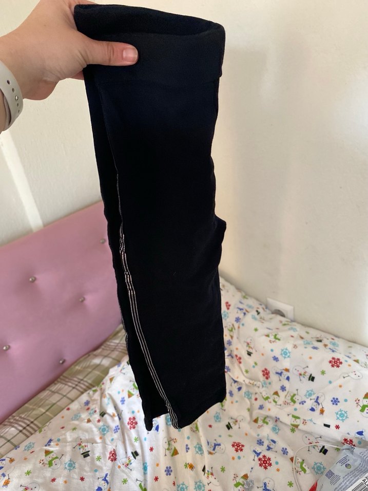 Siyah Elastik Mini Hamile Şortu - Görsel 3