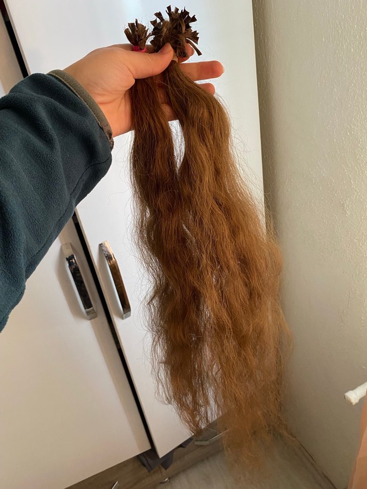 Bej Püsküllü Kadın Saç Aksesuarı - Görsel 2