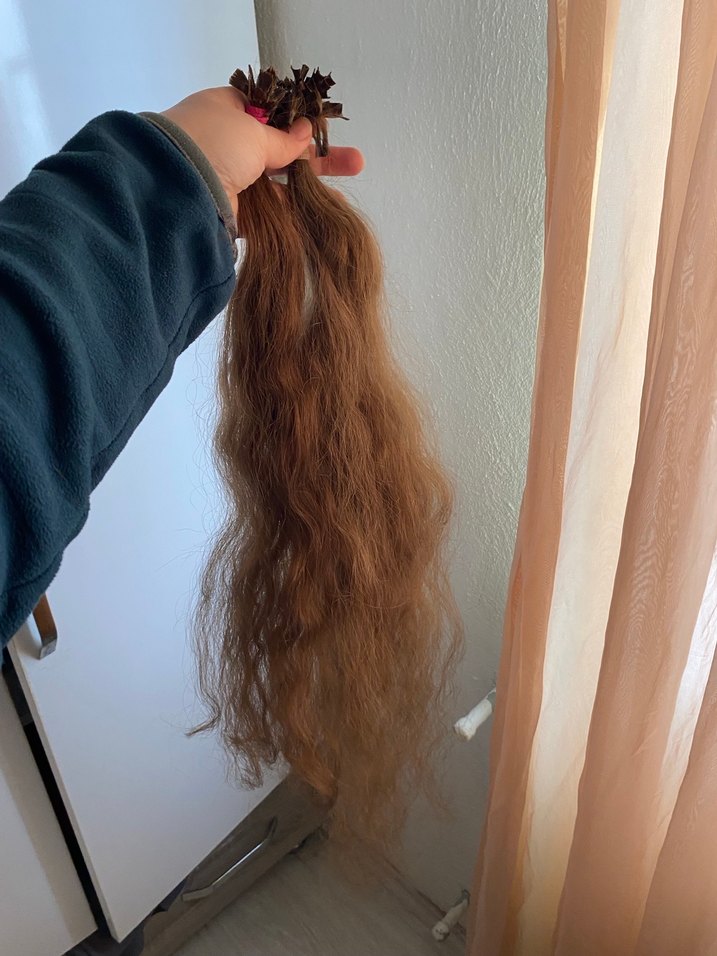 Bej Püsküllü Kadın Saç Aksesuarı - Görsel 3