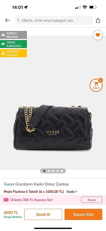 Guess Guess çanta orijinal