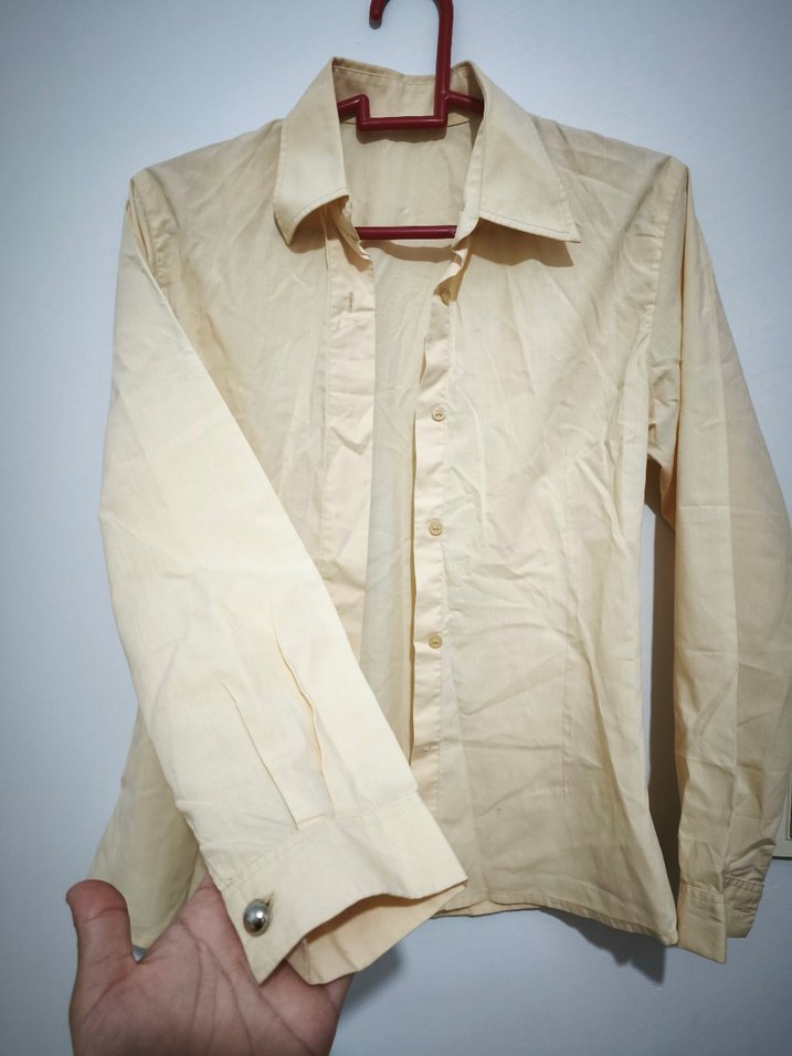 Özel dikim.Bej Düğmeli Klasik Kadın Gömlek - Görsel 2