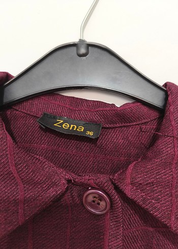 Bordo Düğmeli Kadın Gömlek - Görsel 4