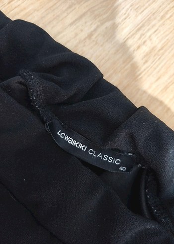 Kadın Siyah  Salaş Uzun Pantolon - Görsel 4