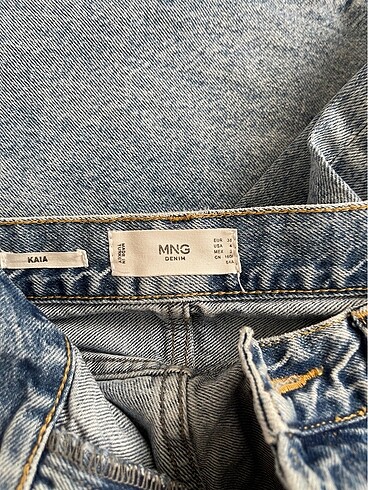 36 Beden mavi Renk Mango jean