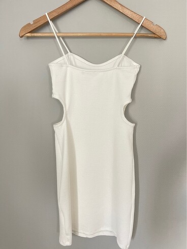 xs Beden beyaz Renk İp askılı elbise