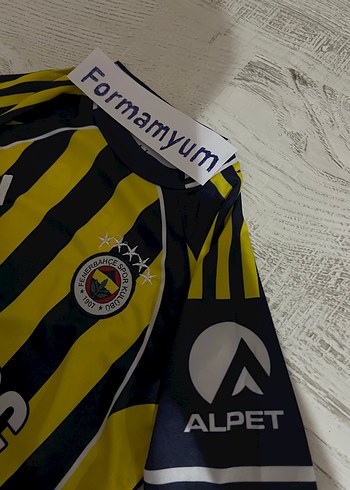 12-18 Ay Beden sarı Renk FENERBAHÇE YENİ SEZON ÇUBUKLU ÇOCUK FORMASI