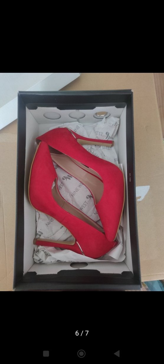 Klasik Kırmızı Süet Stiletto Topuklu - Görsel 2