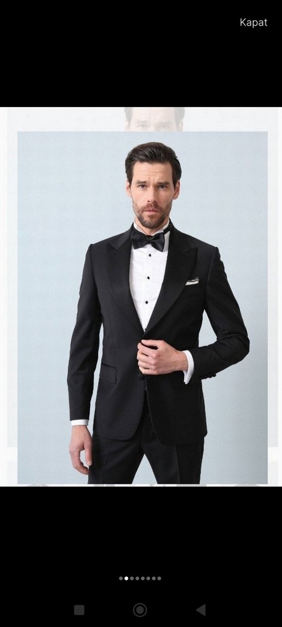 Klasik Siyah Ramsey Damat Takımı - Görsel 2