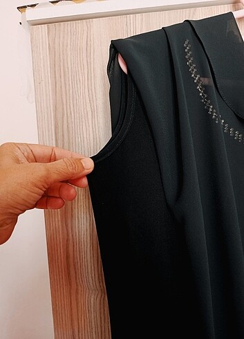 Abiye ,taşlı şifon bluz - Görsel 4