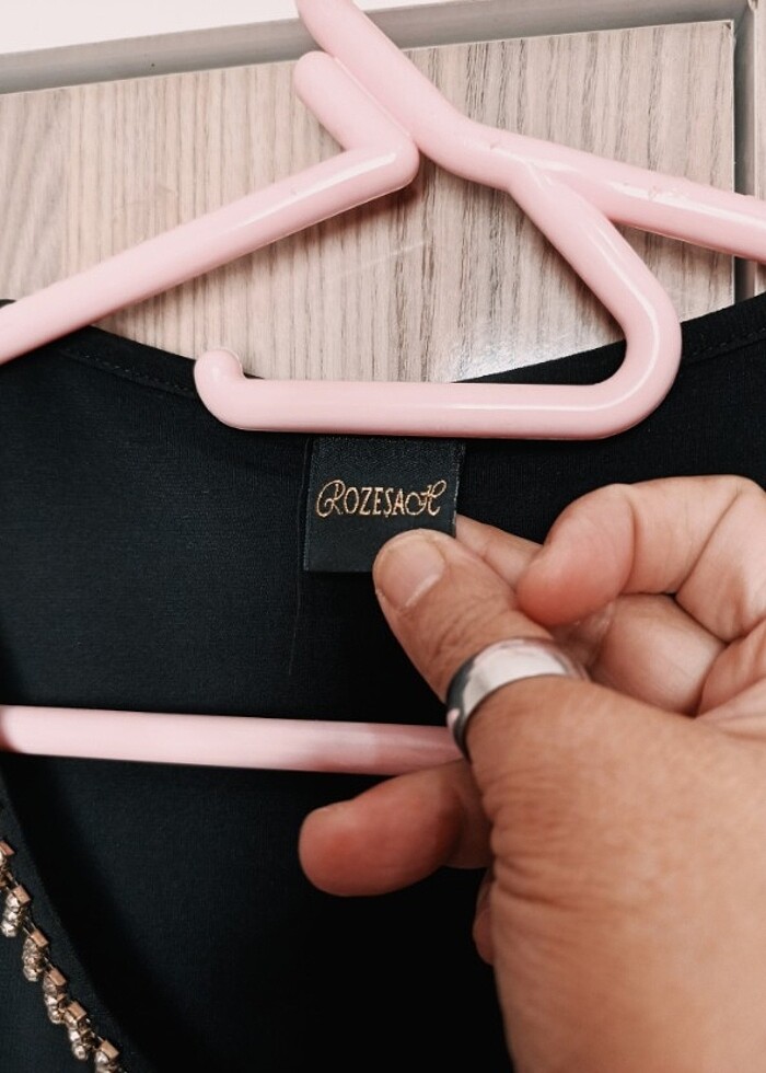 Abiye ,taşlı şifon bluz - Görsel 3