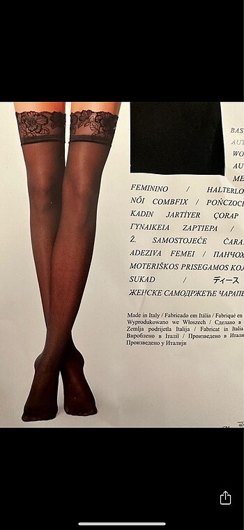 Calzedonia jartiyer çorabı