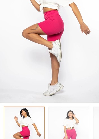 Fitilli biker tayt - Görsel 4