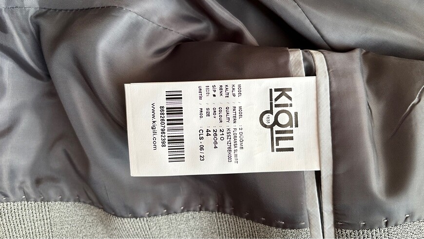 Kiğılı Gri Takım Elbise 44-6 - Görsel 5