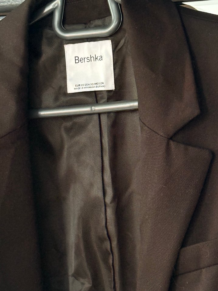 Düğmeli Siyah Kadın Blazer Ceket - Görsel 3