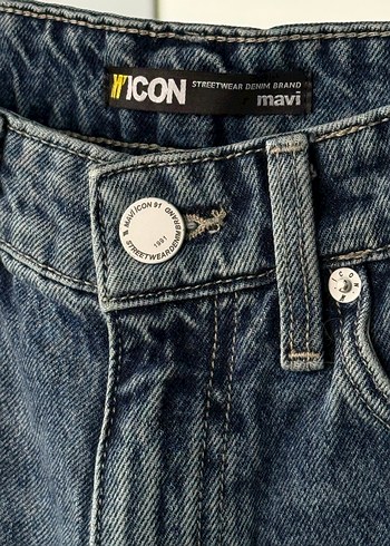 Kadın Mavi Denim Pantolon - Görsel 4