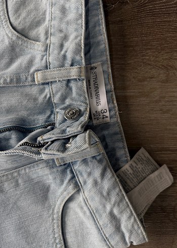 Buz Mavisi Kadın Mini Denim Şort - Görsel 3