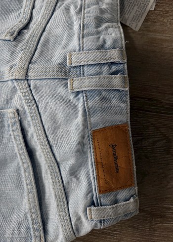 Buz Mavisi Kadın Mini Denim Şort - Görsel 5