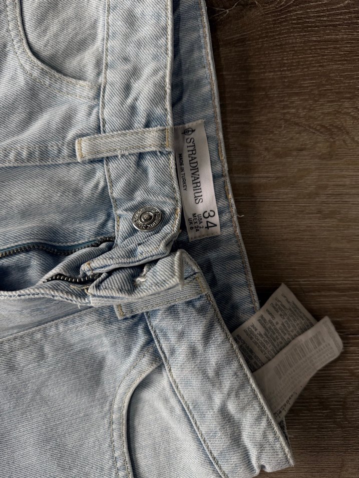 Buz Mavisi Kadın Mini Denim Şort - Görsel 3