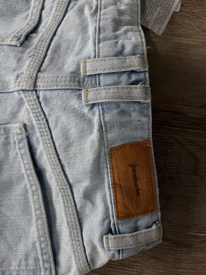 Buz Mavisi Kadın Mini Denim Şort - Görsel 5