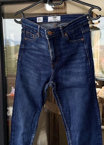 Kadın Lacivert Dar Kesim Kot Pantolon - Görsel 2