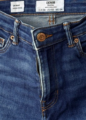 Kadın Lacivert Dar Kesim Kot Pantolon - Görsel 3