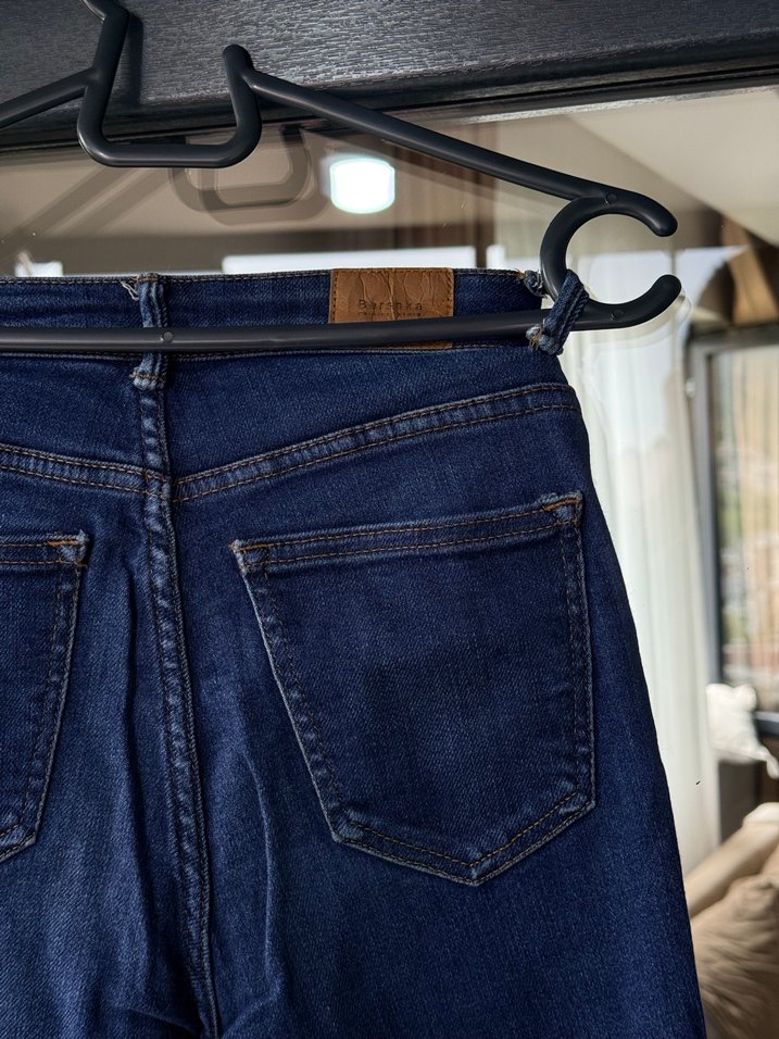 Kadın Lacivert Dar Kesim Kot Pantolon - Görsel 5