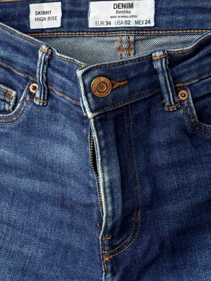 Kadın Lacivert Dar Kesim Kot Pantolon - Görsel 3