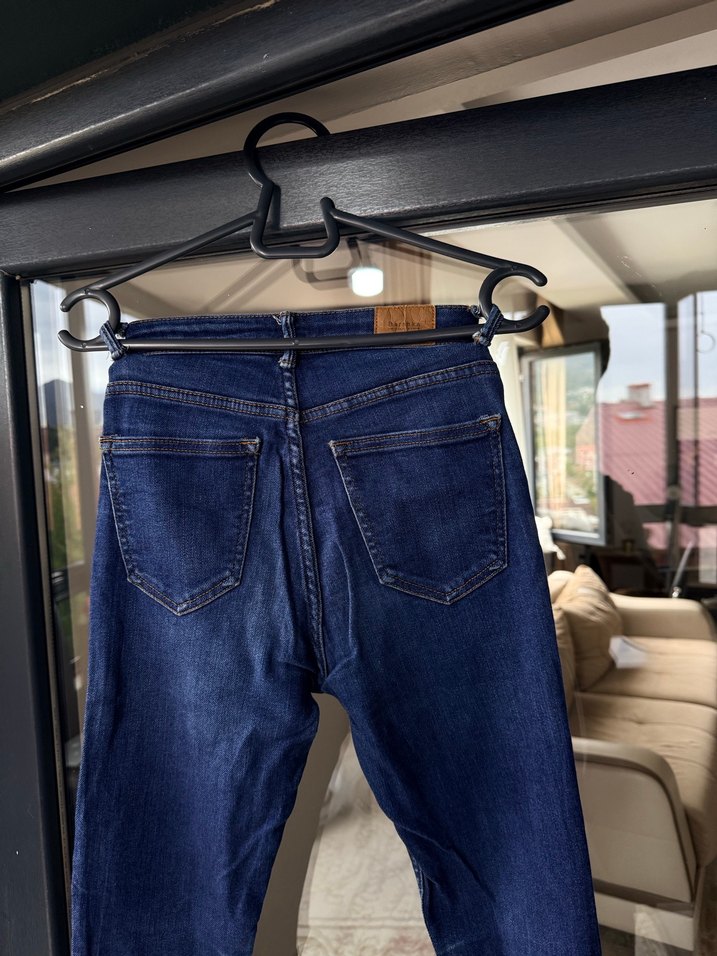 Kadın Lacivert Dar Kesim Kot Pantolon - Görsel 4