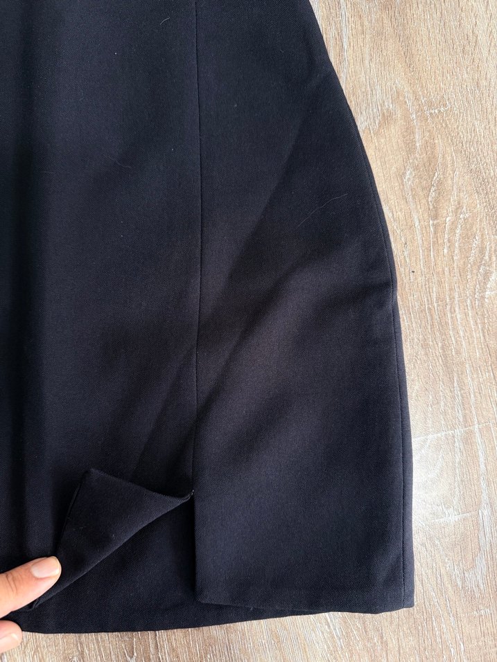 Siyah Kadın Midi Mini Etek - Görsel 2