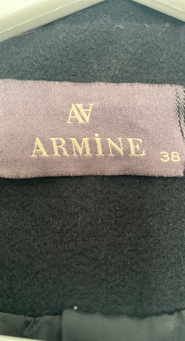 Kemerli Siyah Uzun Kaban - Görsel 4