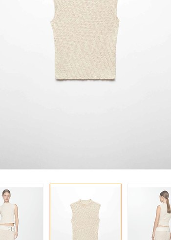 Bej Kolsuz Triko Süveter - Görsel 3