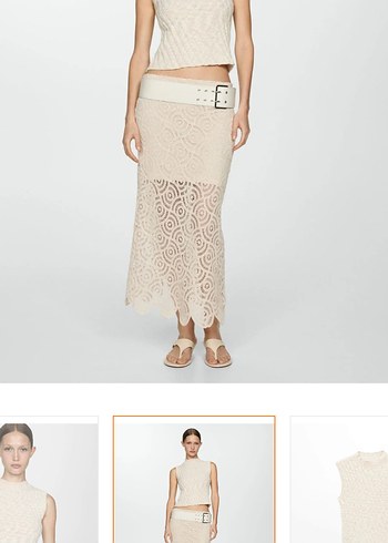 Bej Kolsuz Triko Süveter - Görsel 2