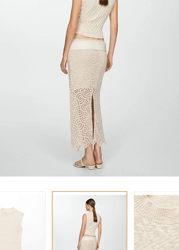 Bej Kolsuz Triko Süveter - Görsel 4