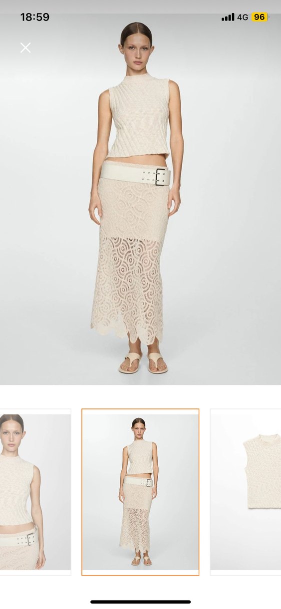 Bej Kolsuz Triko Süveter - Görsel 2