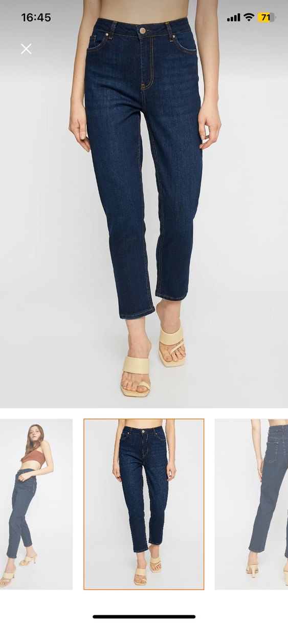 Shiny Mavi Regular Fit Kadın Denim Pantolon - Görsel 3