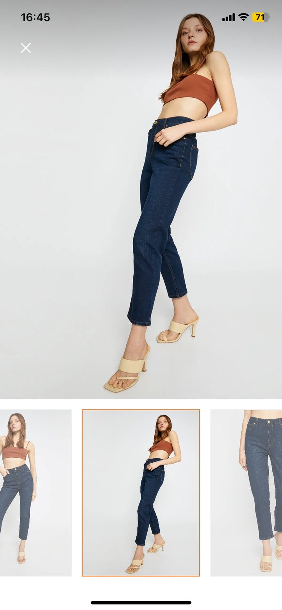 Shiny Mavi Regular Fit Kadın Denim Pantolon - Görsel 2