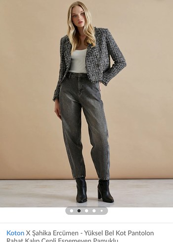 Gri Kadın Denim pantolon - Görsel 2