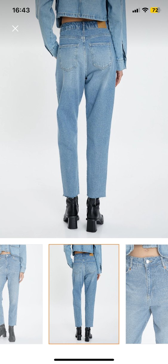 Kadın Açık Mavi Denim Regular Fit Jean - Görsel 3