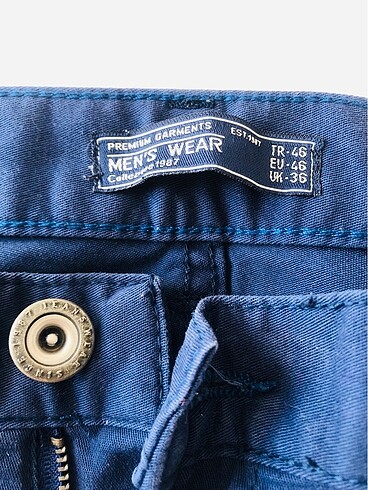 32 Beden lacivert Renk Slim fit kapri