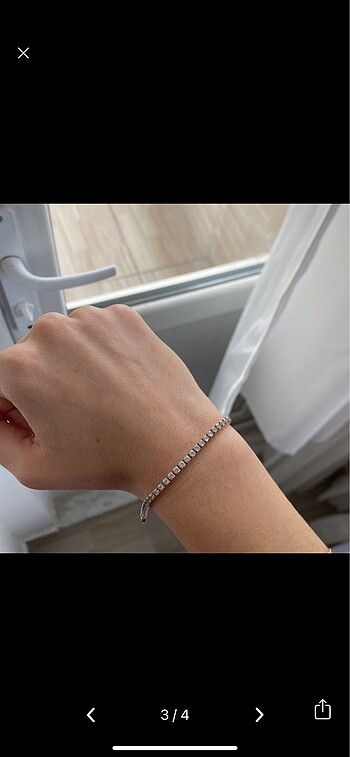 Beden Pandora Işıltılı Tenis Bileklik