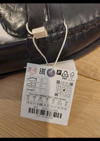 zara Erkek Çocuk Siyah Deri Tokalı Loafer - Görsel 3