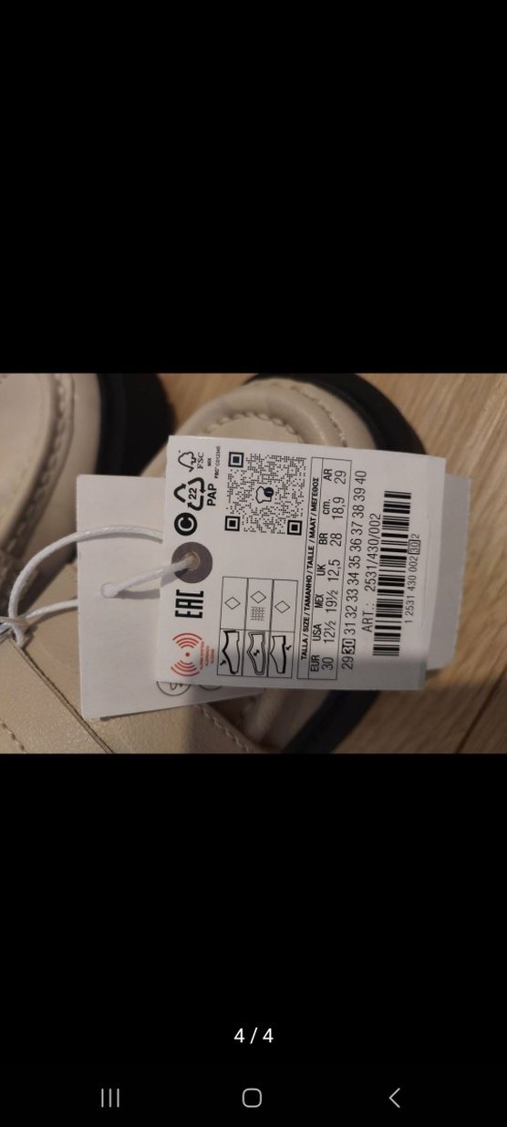 Zara çocuk ayakkabı rugan - Görsel 4