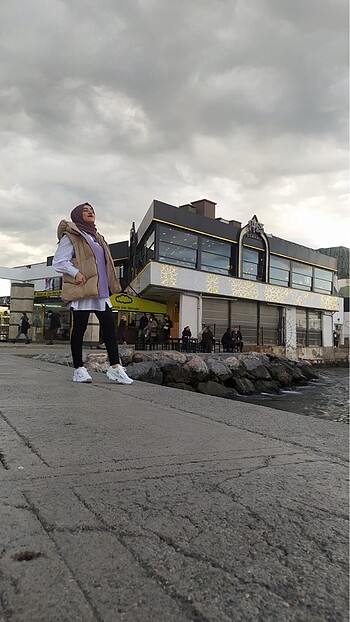 universal Beden camel Renk Sisme yelek