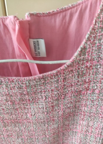 Kız Çocuk Pembe Kolsuz Elbise - Görsel 2